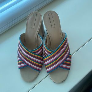 Aldo colorful open toed mules